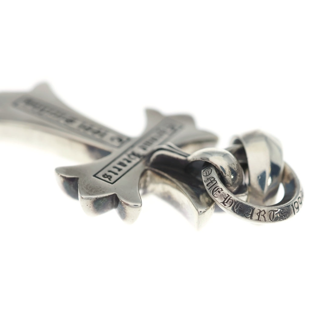 CHROME HEARTS(クロムハーツ) CH CRS SML W/BALE Wベイル スモールCHクロス ペンダントトップ シルバー BCA218