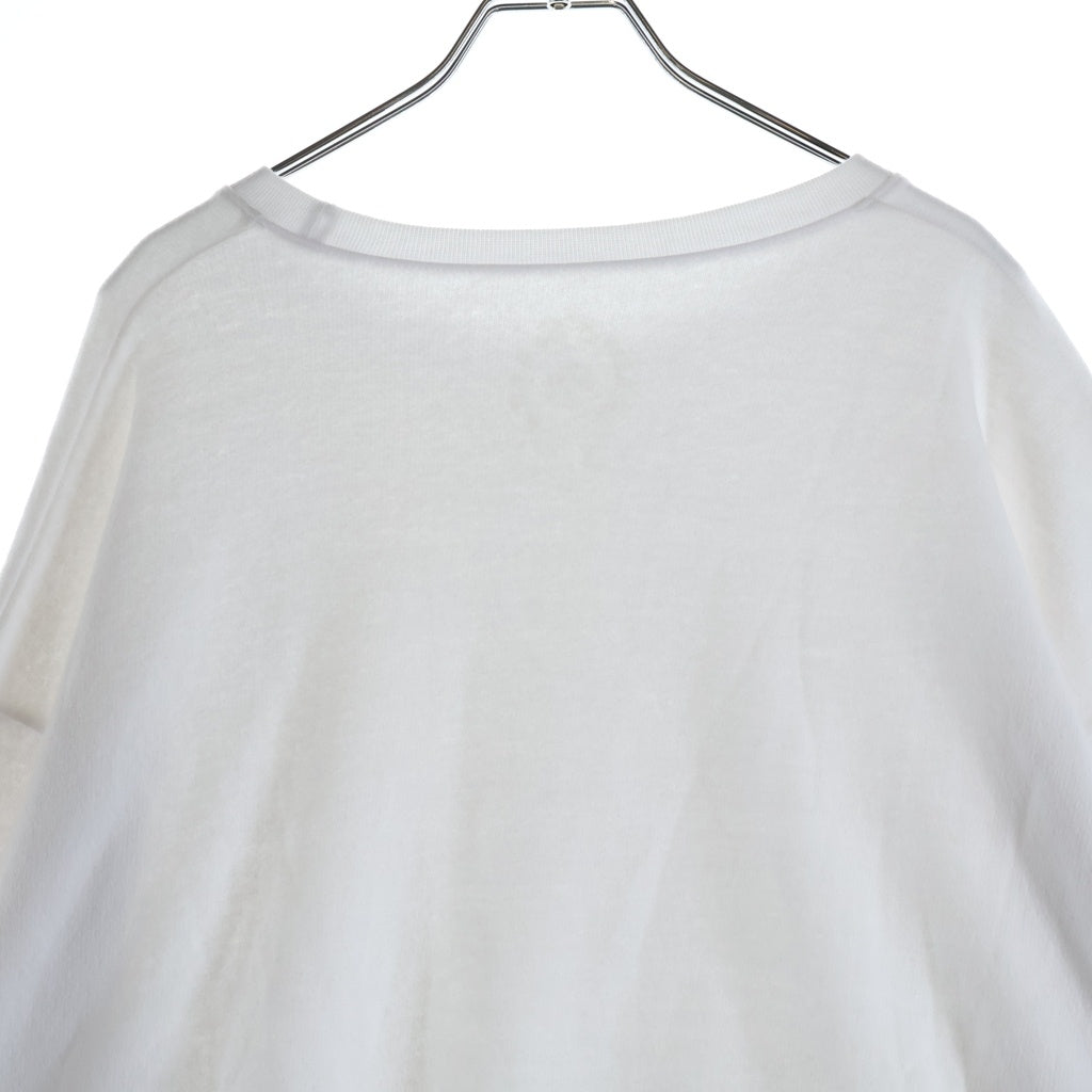 CHROME HEARTS(クロムハーツ) LOVE YOU NECK LOGO SWTSHRT ネックロゴ 袖フローラルプリントクルーネックスウェット ホワイト