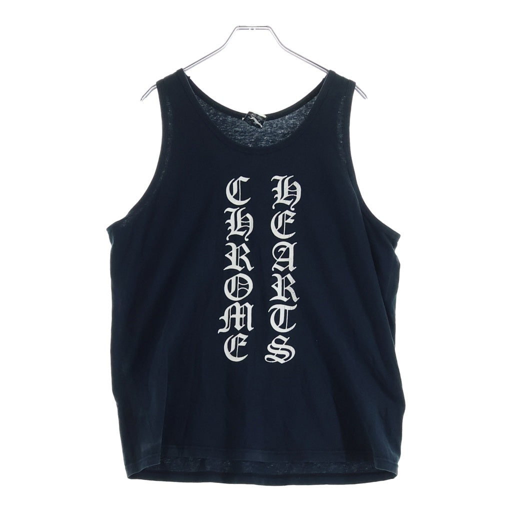 CHROME HEARTS(クロムハーツ) OLD オールド 英字ロゴプリント タンクトップ ノースリーブ ブラック