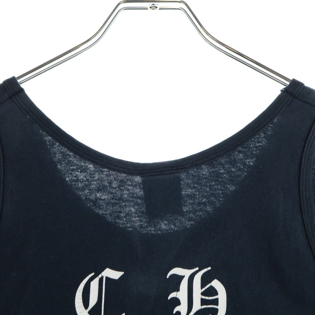 CHROME HEARTS(クロムハーツ) OLD オールド 英字ロゴプリント タンクトップ ノースリーブ ブラック