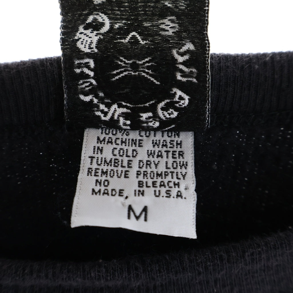 CHROME HEARTS(クロムハーツ) OLD SWTSHRT 袖フローラル クルーネックスウェット ブラック
