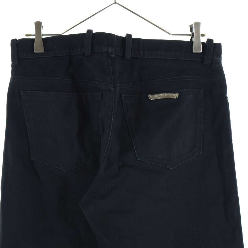 CHROME HEARTS(クロムハーツ) OLD JEANS FLEURKNEE オールド フレアニー クロスボールボタンデニムパンツ ブラック