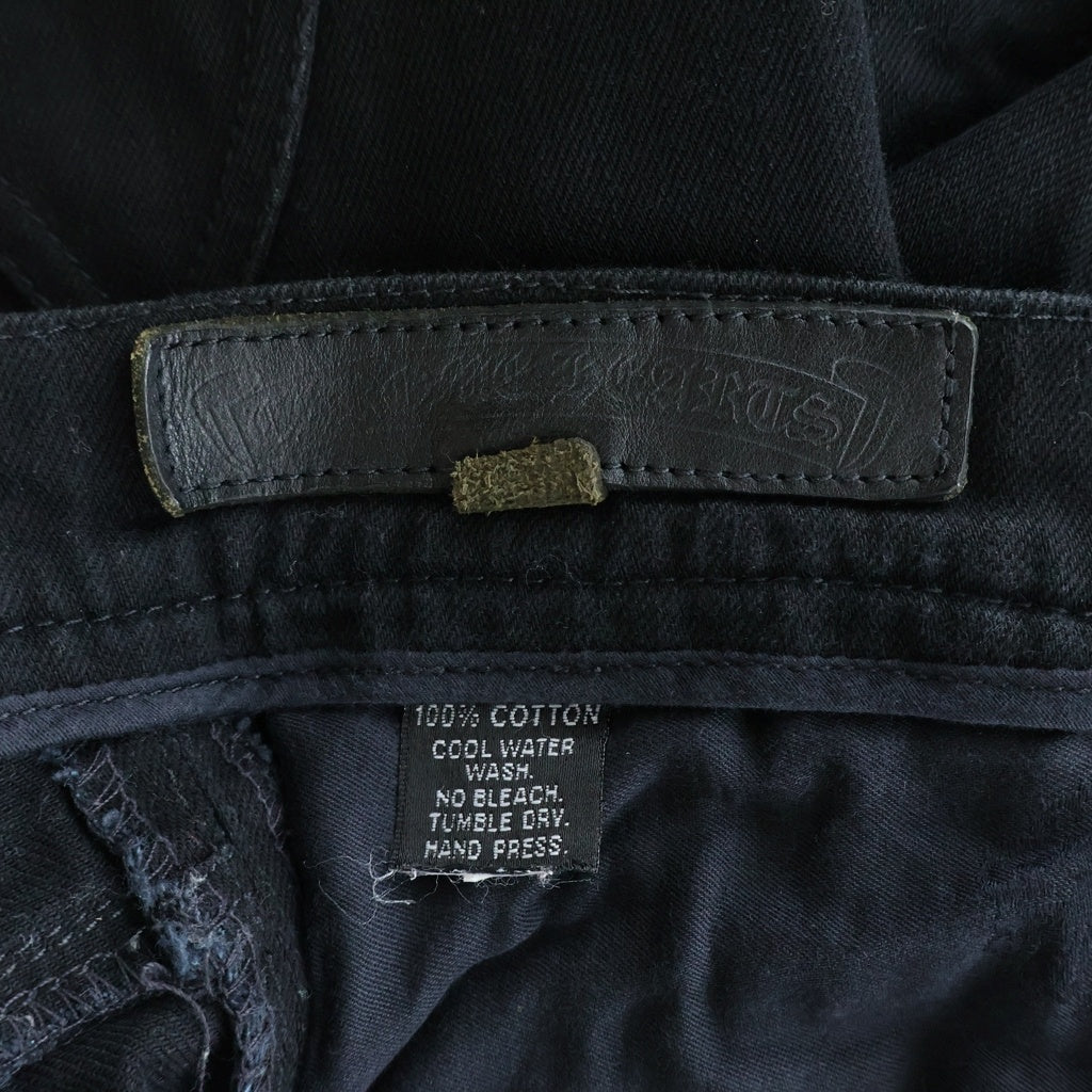 CHROME HEARTS(クロムハーツ) OLD JEANS FLEURKNEE オールド フレアニー クロスボールボタンデニムパンツ ブラック
