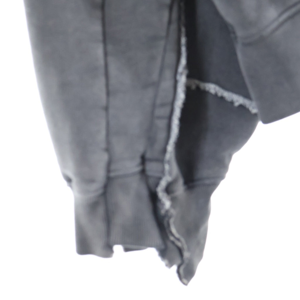 VETEMENTS(ヴェトモン) 23SS CUT-UP ZIP-UP HOODIE 再構築カットアップオーバーサイズジップアップパーカー グレー UE63HD370B