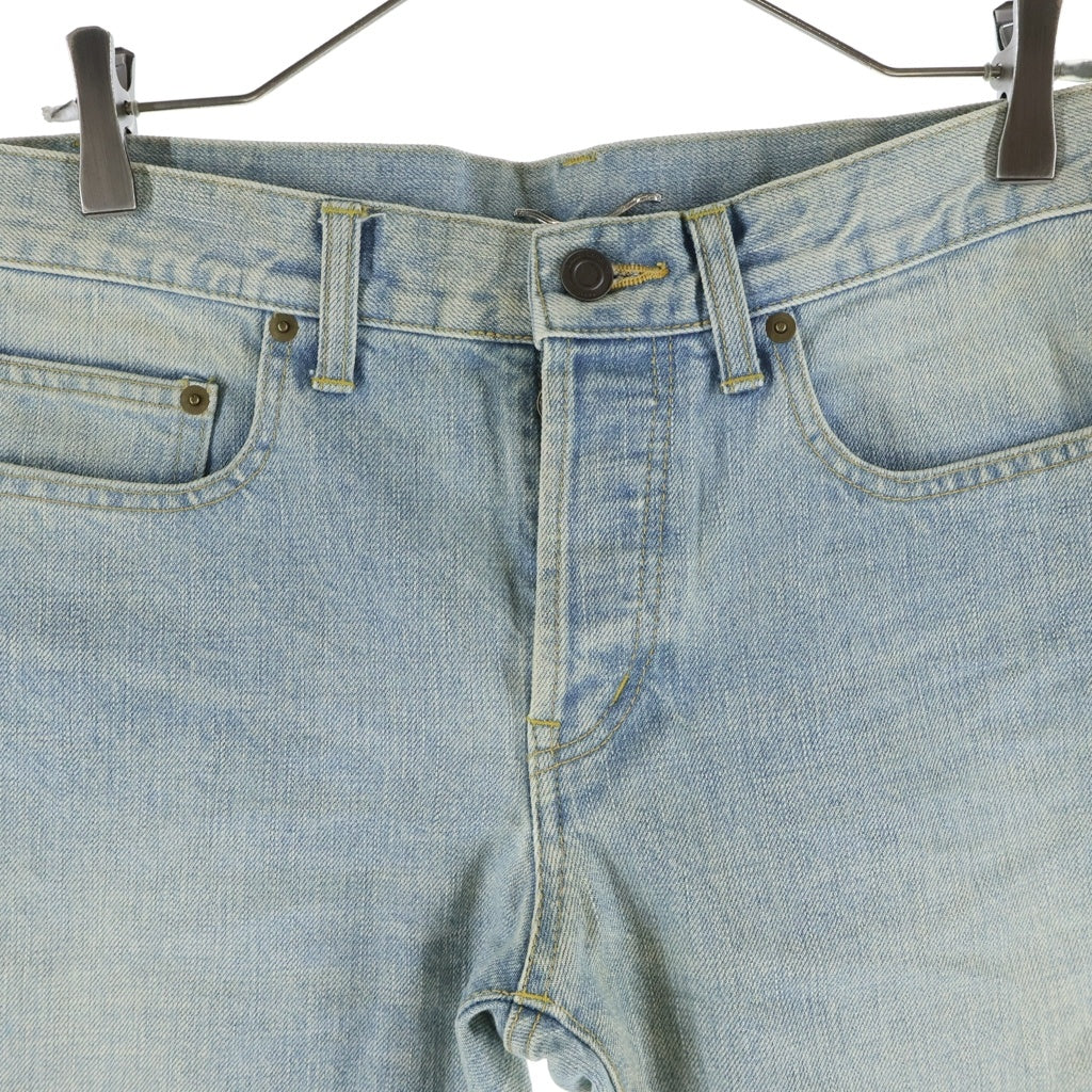 SAINT LAURENT PARIS(サンローランパリ) 13SS D01 M/SL-LW ウォッシュド加工スリムストレートデニムパンツ ブルー 315392 YU068