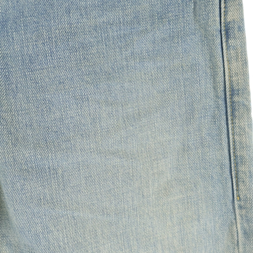 SAINT LAURENT PARIS(サンローランパリ) 13SS D01 M/SL-LW ウォッシュド加工スリムストレートデニムパンツ ブルー 315392 YU068