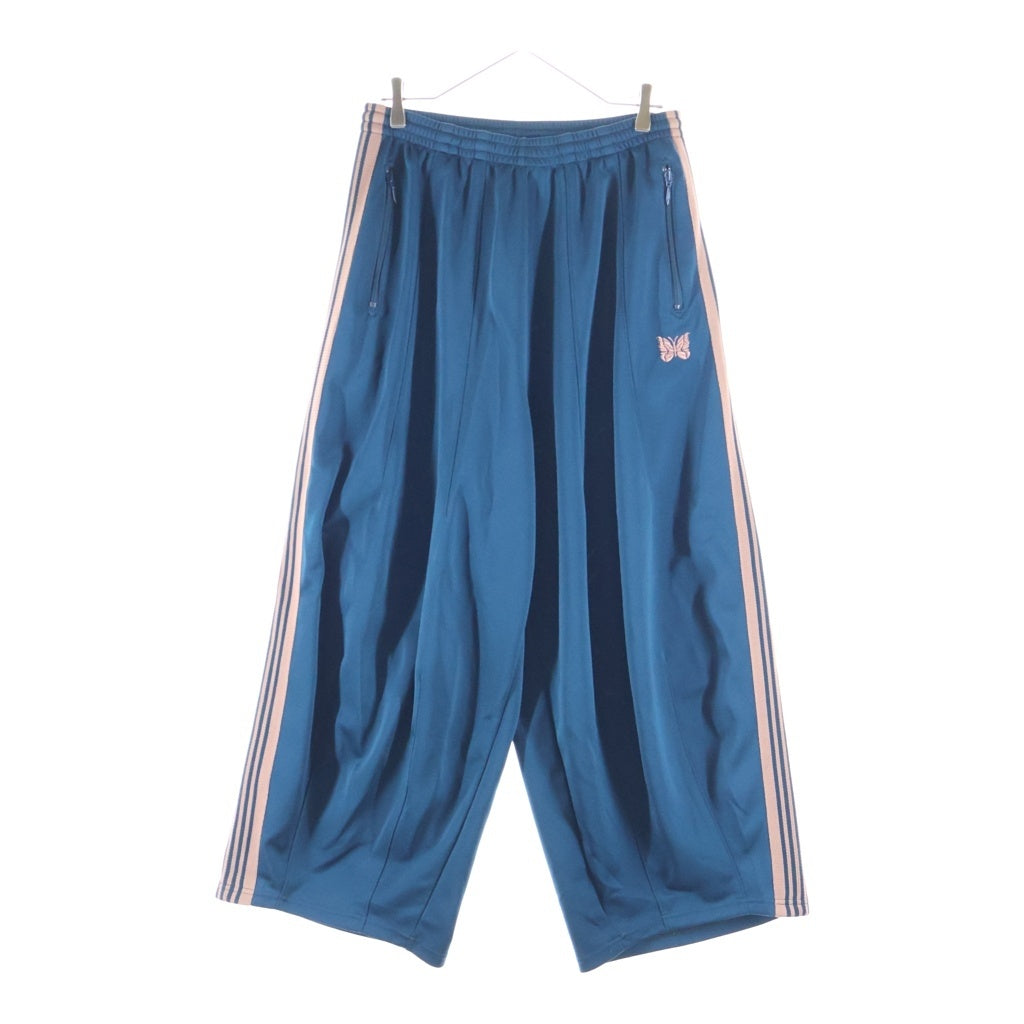 Needles(ニードルス) H.D.TRACK PANT ヒザデルトラックパンツ ワイドパンツ ティールグリーン ブルー/ピンク IN184