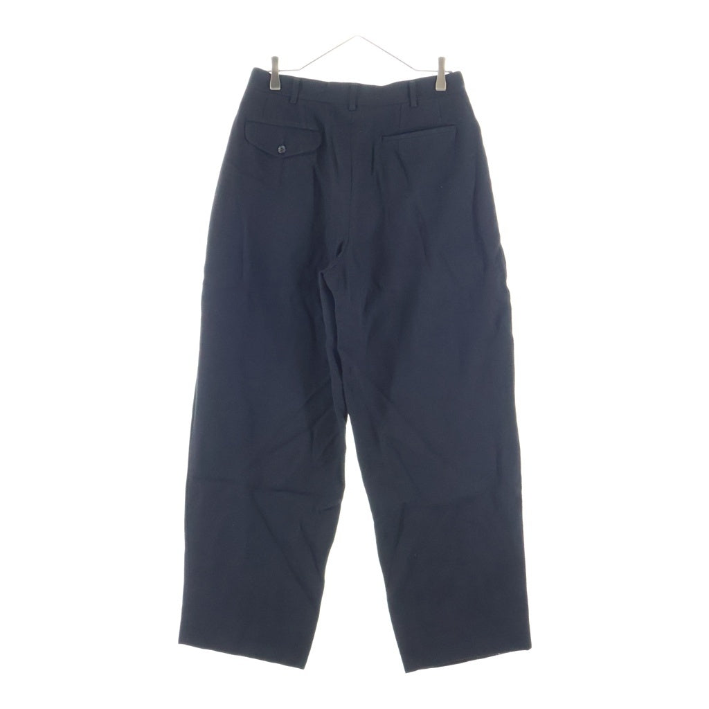 COMME des GARCONS HOMME PLUS(コムデギャルソンオムプリュス) 90s 90AW アーカイブ ヘリンボーンワイドウールスラックスパンツ ブラック PP-05026L AD1990
