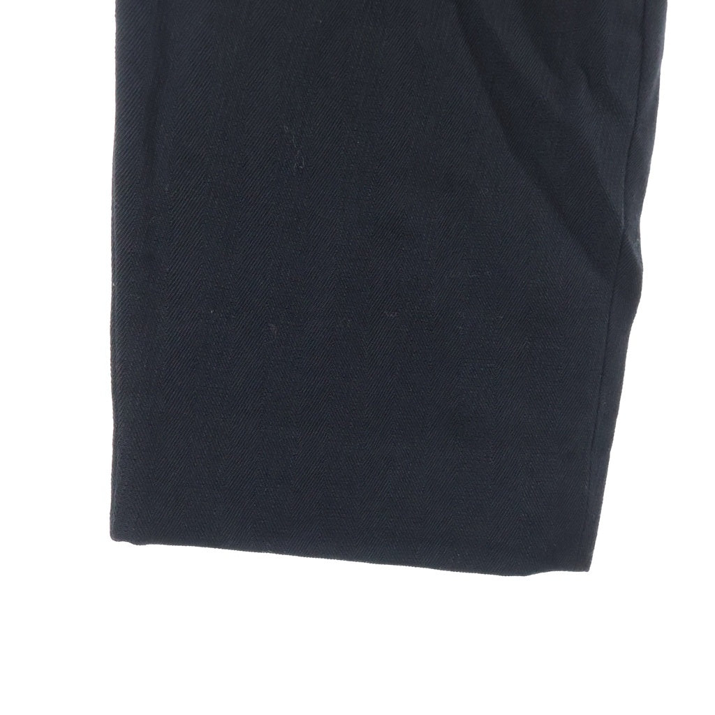 COMME des GARCONS HOMME PLUS(コムデギャルソンオムプリュス) 90s 90AW アーカイブ ヘリンボーンワイドウールスラックスパンツ ブラック PP-05026L AD1990