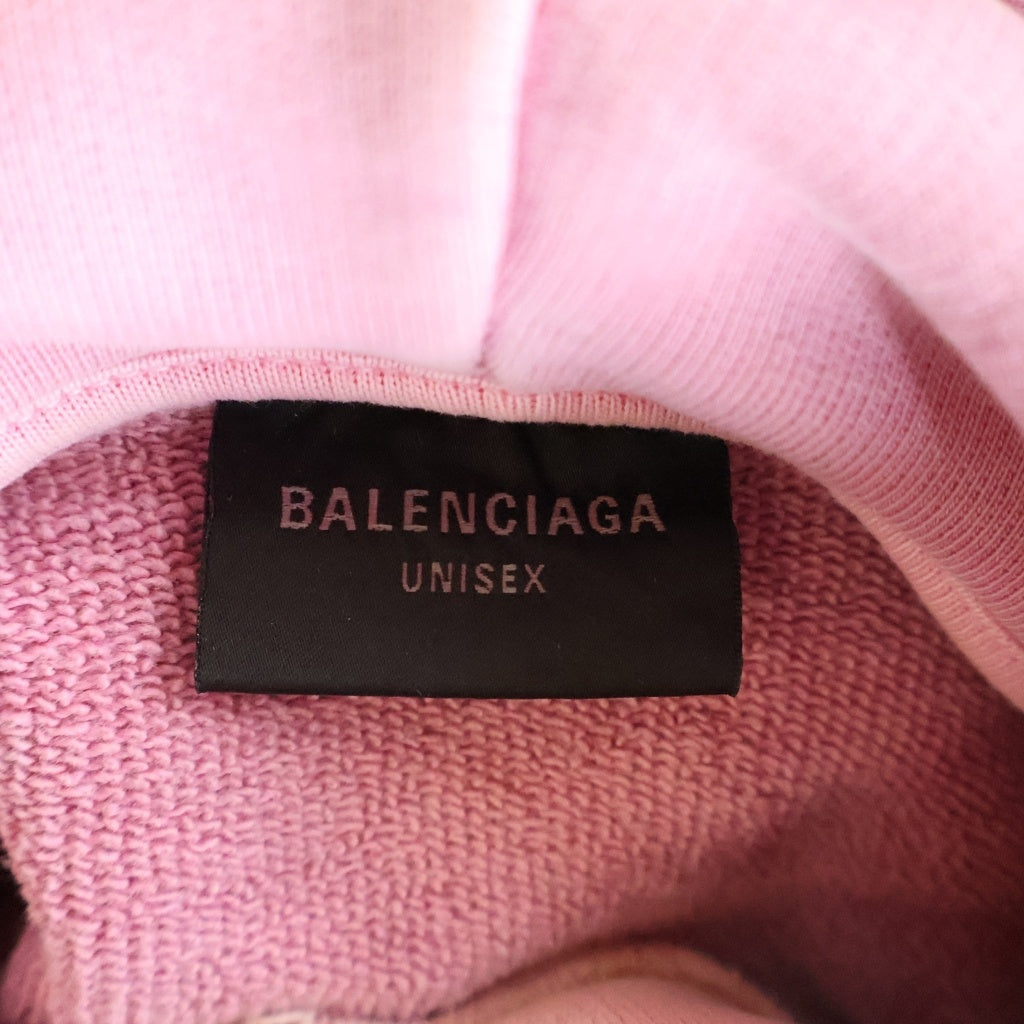 BALENCIAGA(バレンシアガ) 24SS Paris Moon Oversized Hoodie パリスムーン オーバーサイズプルオーバーフーディー パーカー 744462 TQVO2 ピンク