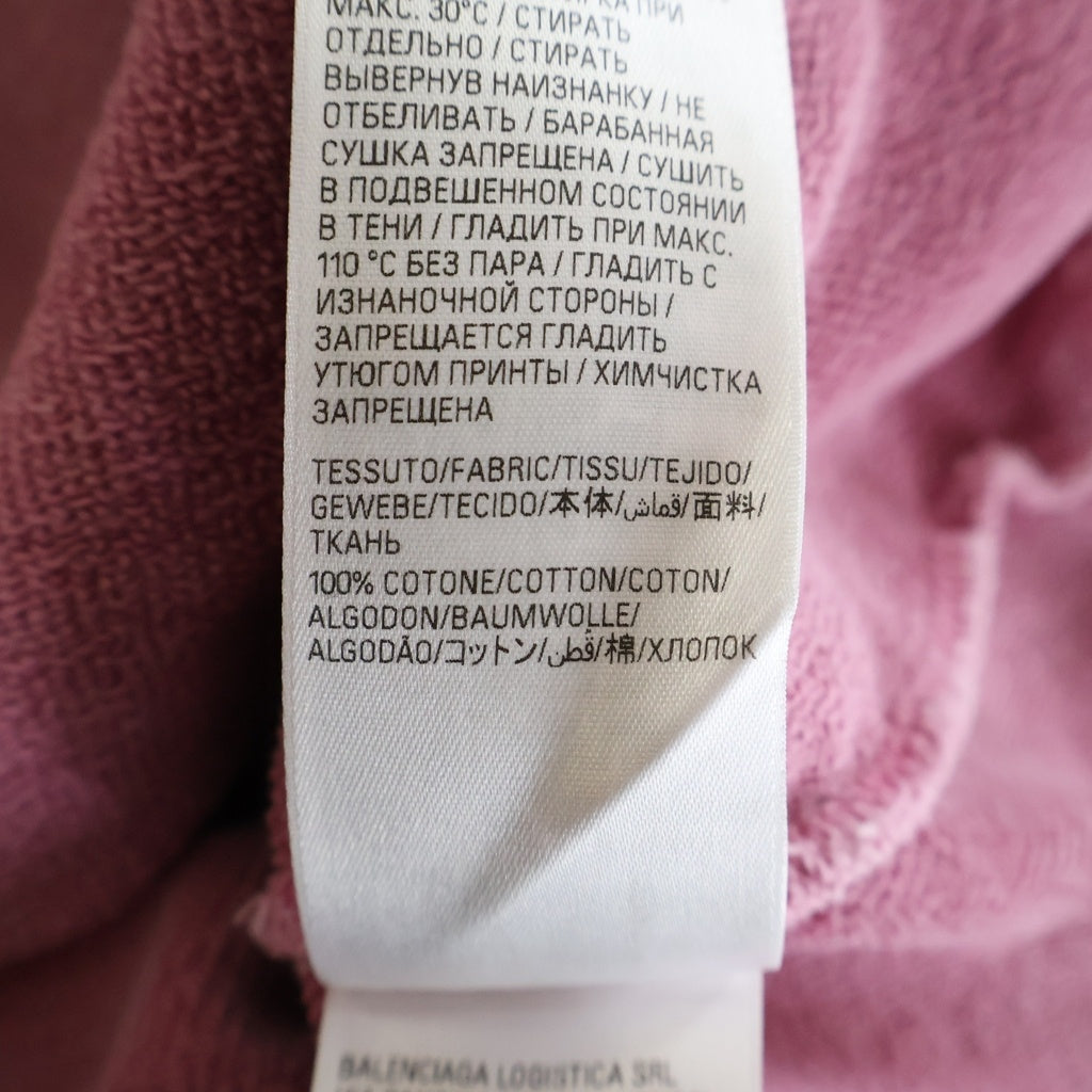 BALENCIAGA(バレンシアガ) 24SS Paris Moon Oversized Hoodie パリスムーン オーバーサイズプルオーバーフーディー パーカー 744462 TQVO2 ピンク