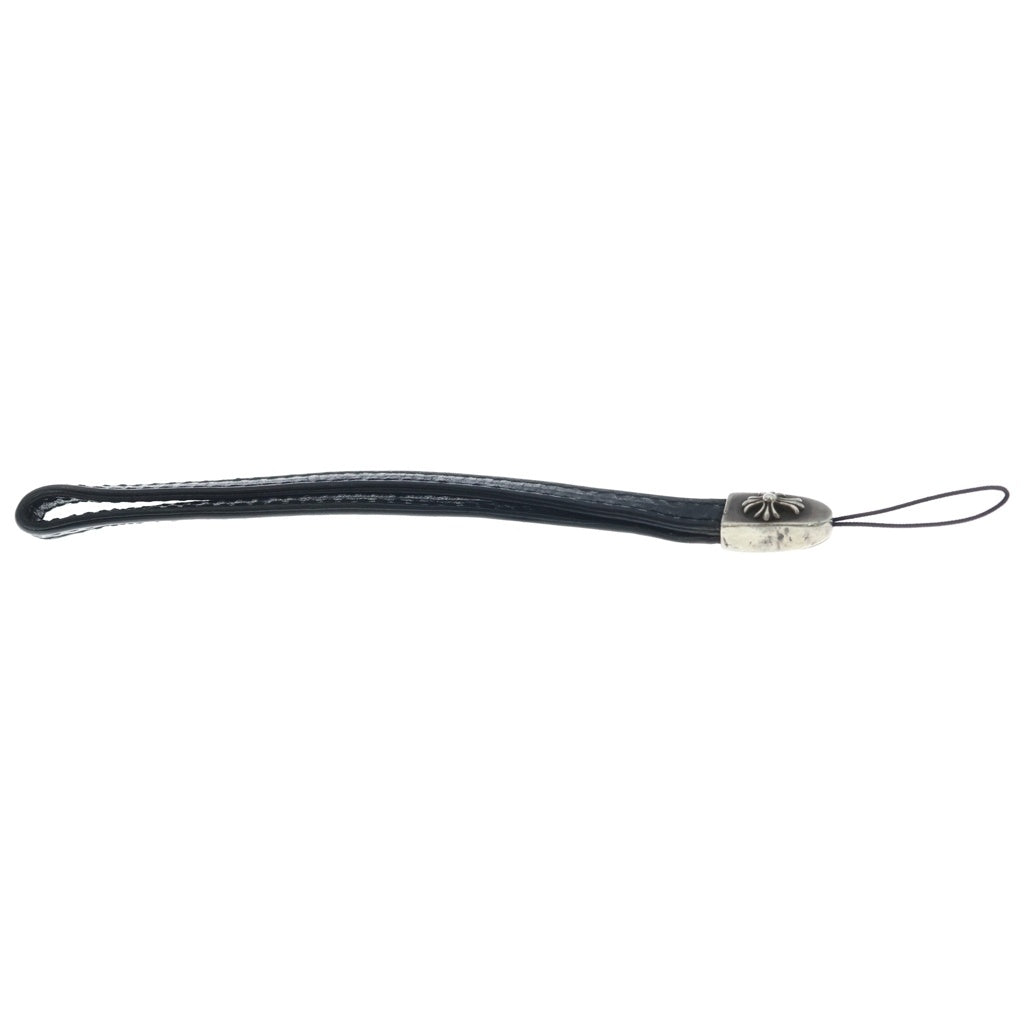 CHROME HEARTS(クロムハーツ) PHONE STRAP CHクロス フォンストラップ 携帯ストラップ ブラック/シルバー