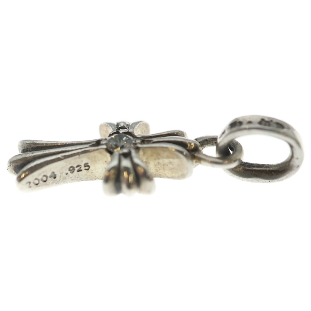 CHROME HEARTS(クロムハーツ) CRS BBYFAT DMND ベイビーファットクロス 両面1ダイヤ ペンダントトップ シルバー BCA238