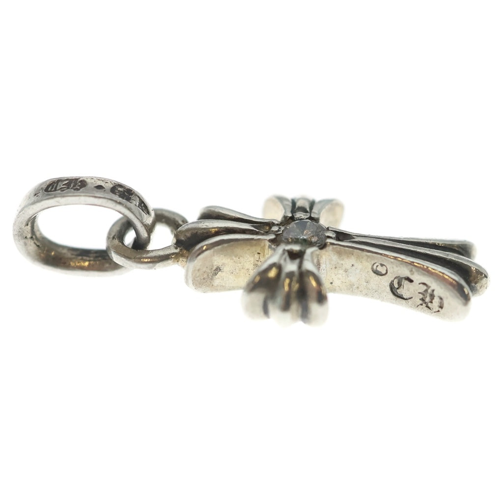 CHROME HEARTS(クロムハーツ) CRS BBYFAT DMND ベイビーファットクロス 両面1ダイヤ ペンダントトップ シルバー BCA238