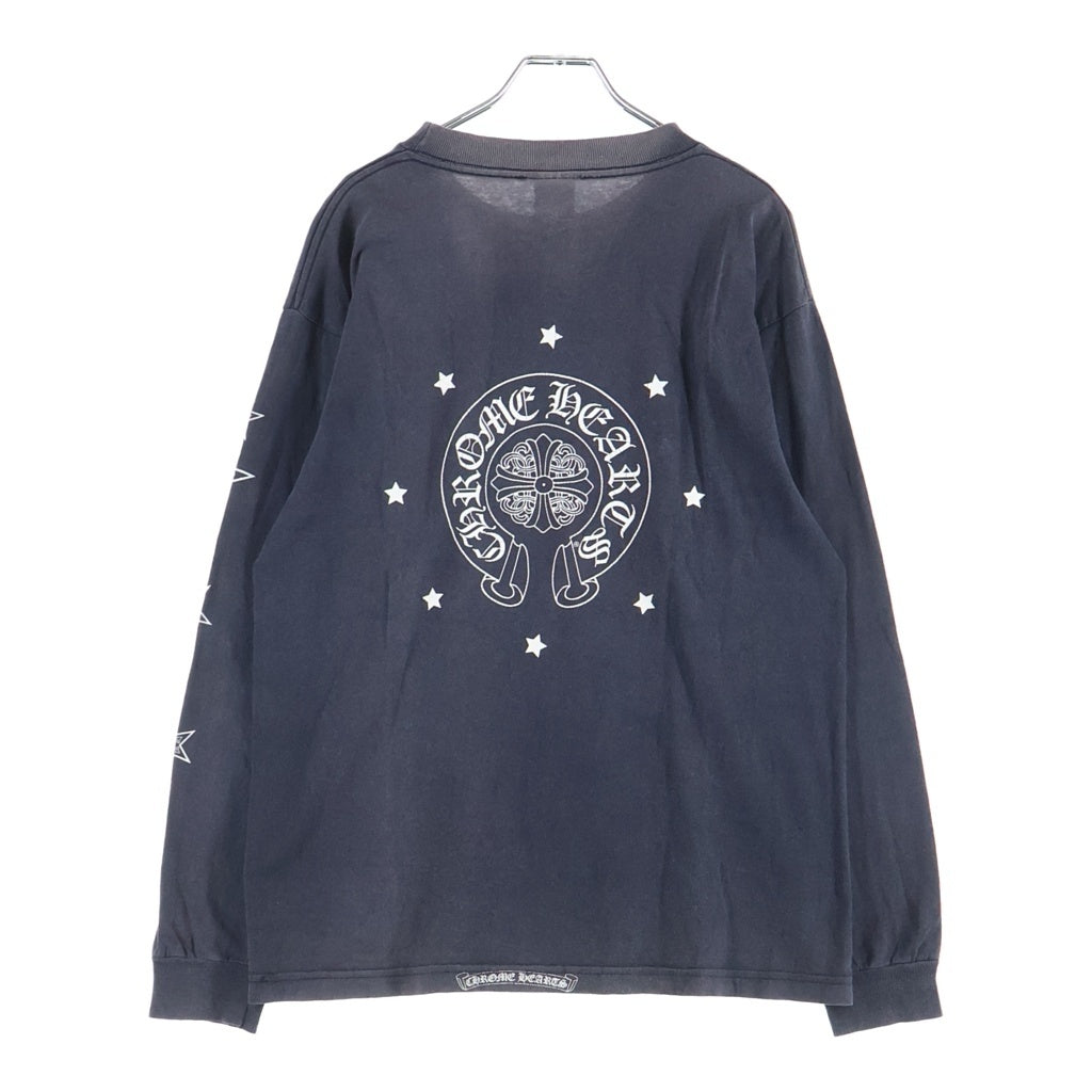 CHROME HEARTS(クロムハーツ) OLD Malibu L/S Tee マリブ限定 バック ロゴプリント 長袖Tシャツ ブラック