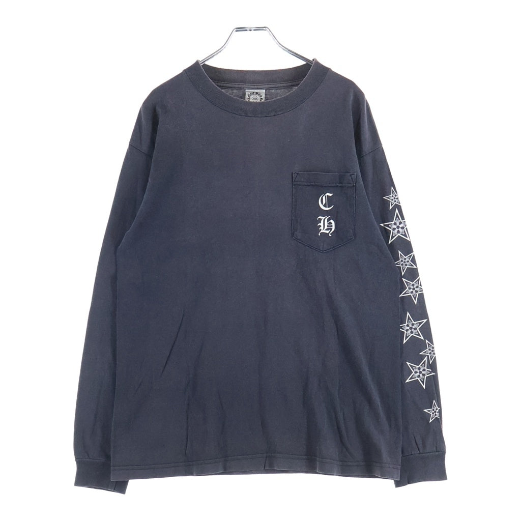 CHROME HEARTS(クロムハーツ) OLD Malibu L/S Tee マリブ限定 バック ロゴプリント 長袖Tシャツ ブラック