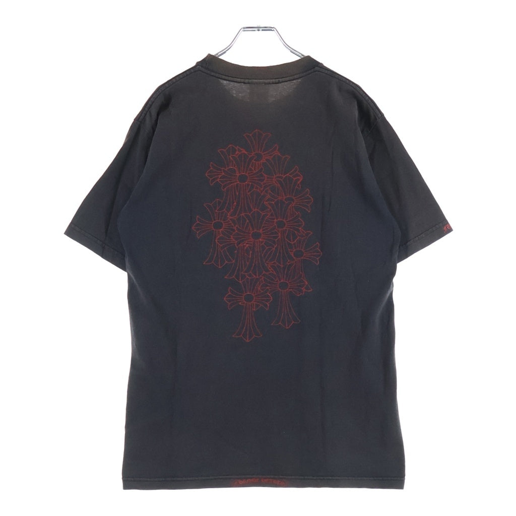 CHROME HEARTS(クロムハーツ) OLD S/S Tee オールド バックセメタリークロスプリント 半袖Tシャツカットソー ブラック/レッド