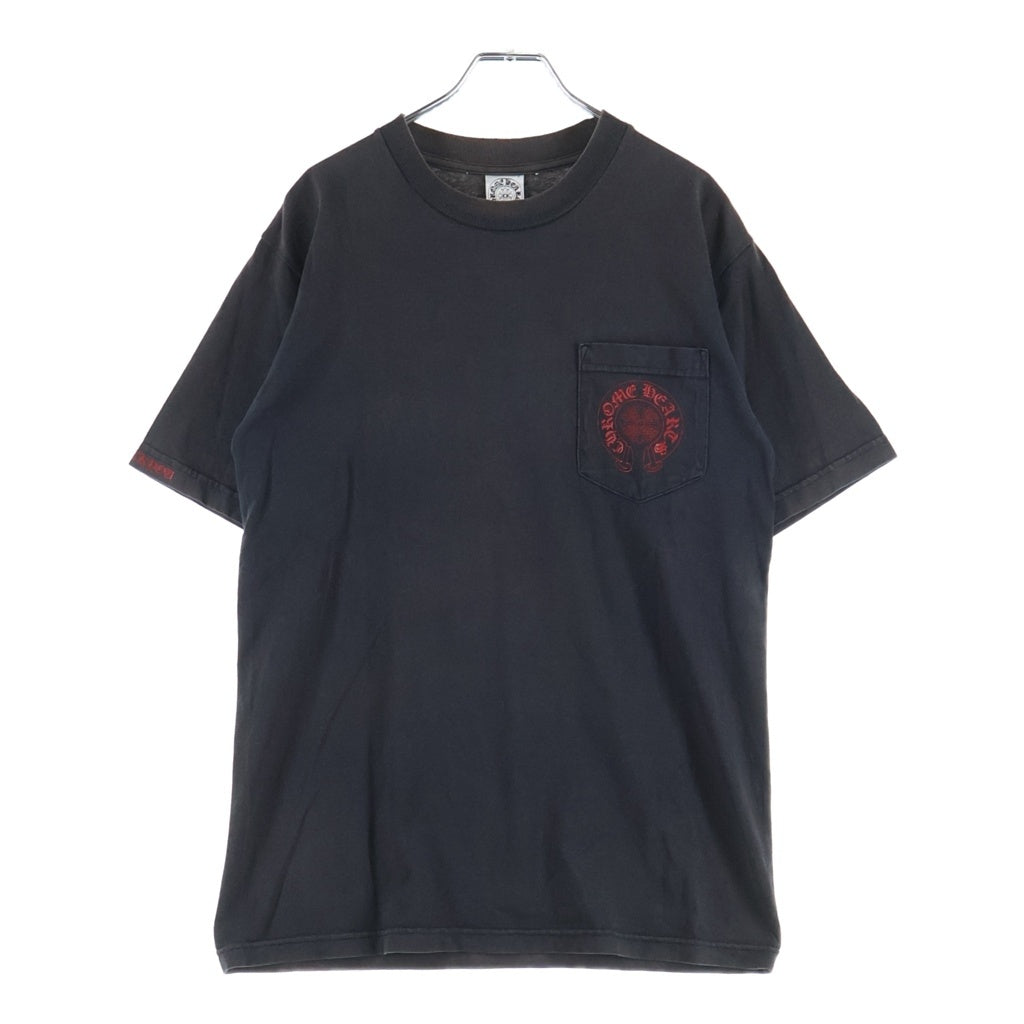 CHROME HEARTS(クロムハーツ) OLD S/S Tee オールド バックセメタリークロスプリント 半袖Tシャツカットソー ブラック/レッド