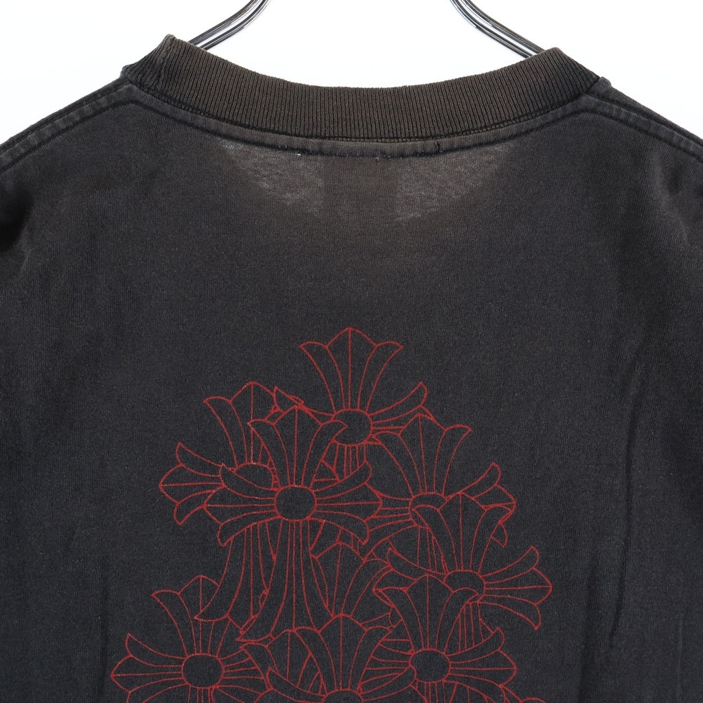 CHROME HEARTS(クロムハーツ) OLD S/S Tee オールド バックセメタリークロスプリント 半袖Tシャツカットソー ブラック/レッド