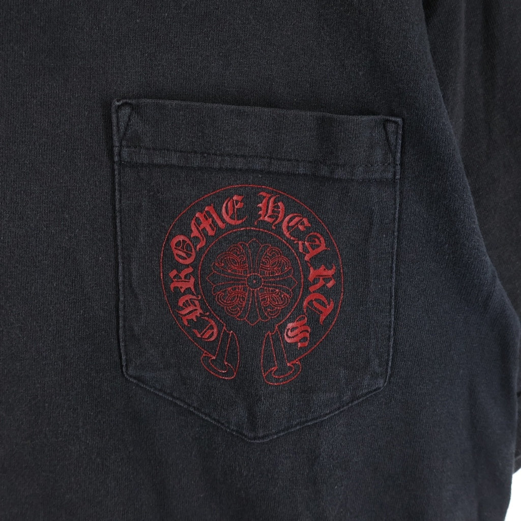 CHROME HEARTS(クロムハーツ) OLD S/S Tee オールド バックセメタリークロスプリント 半袖Tシャツカットソー ブラック/レッド