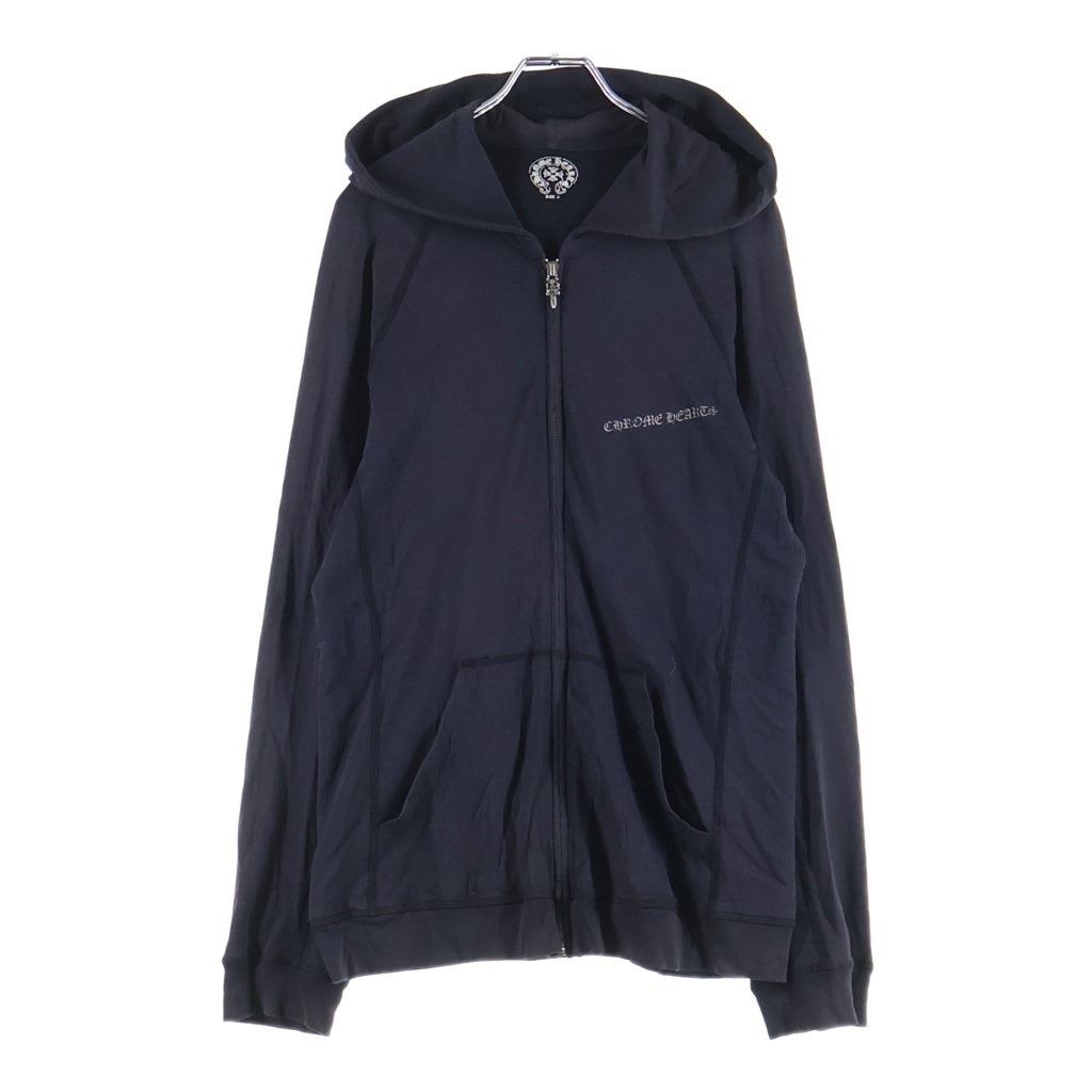 CHROME HEARTS(クロムハーツ) OLD CHプラスプリント ダガージップアップパーカー ラグランスリーブフーディー ブラック
