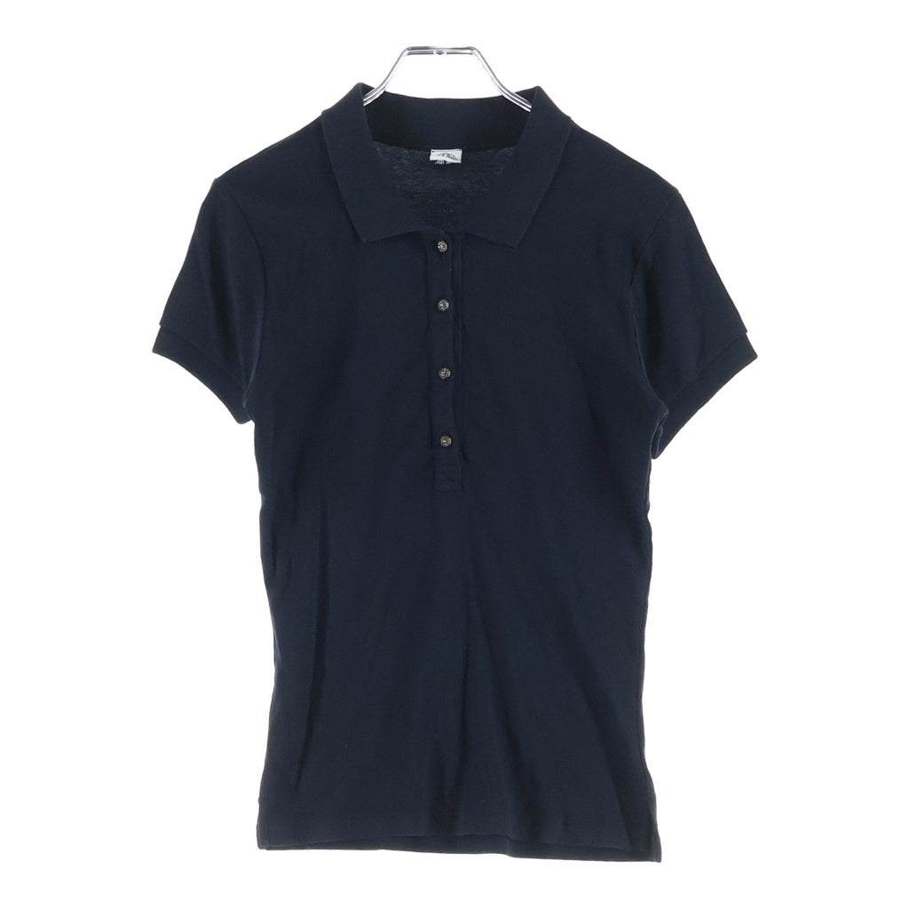 CHROME HEARTS(クロムハーツ) OLD POLO SHIRT クロスボールボタン 半袖ポロシャツ ブラック レディース