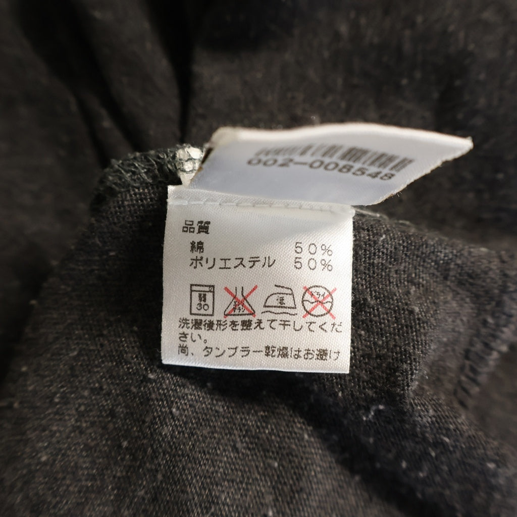 CHROME HEARTS(クロムハーツ) OLD CH PLUS L/S TEE CHプラス スクロールラベルプリント コットン ヘンリーネック 七分袖Tシャツ 長袖カットソー グレー レディース
