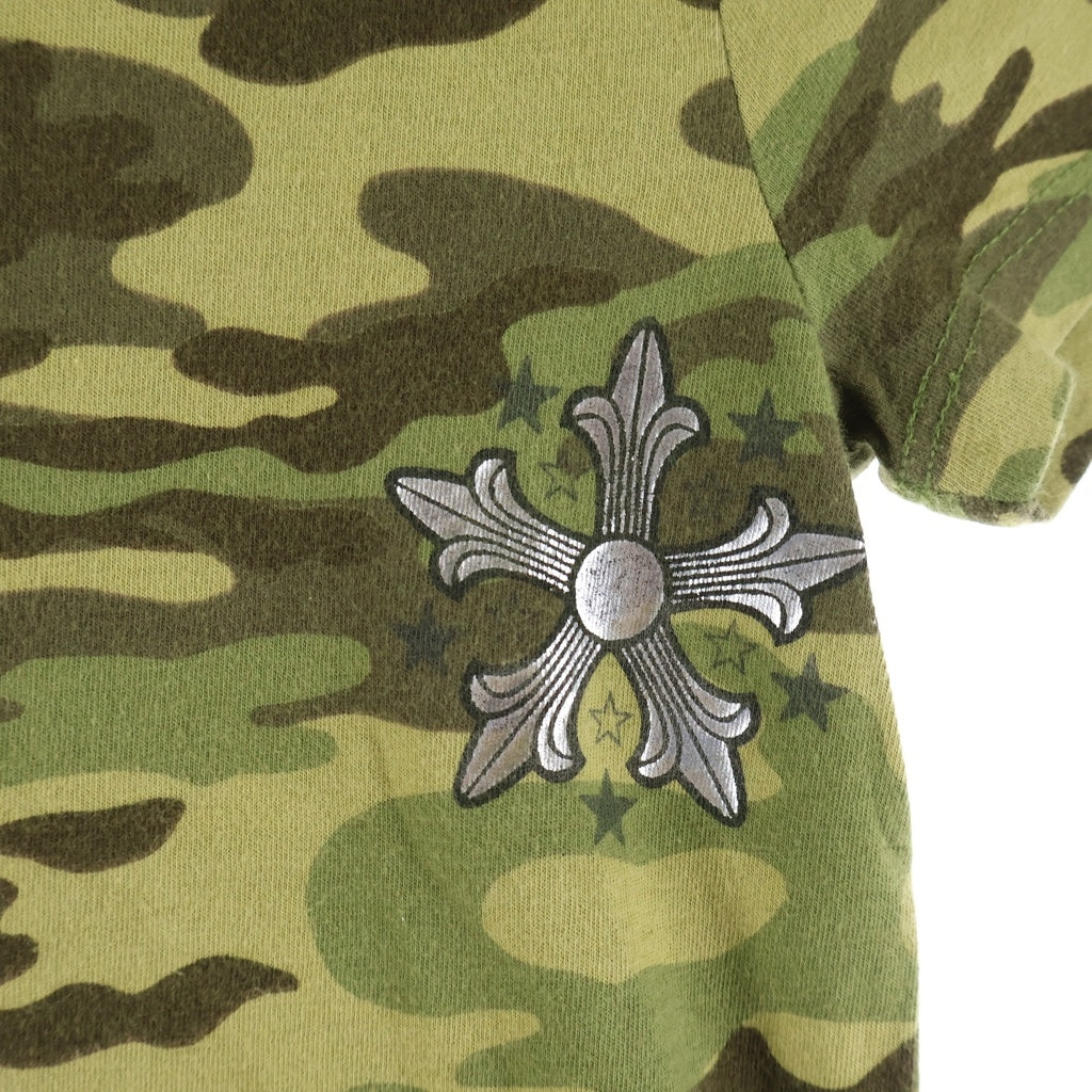 CHROME HEARTS(クロムハーツ) OLD S/S Tee STAR オールド スクロールラベルプリント 半袖Tシャツ カモフラ キッズ