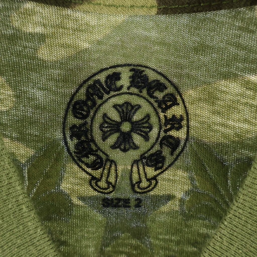 CHROME HEARTS(クロムハーツ) OLD S/S Tee STAR オールド スクロールラベルプリント 半袖Tシャツ カモフラ キッズ