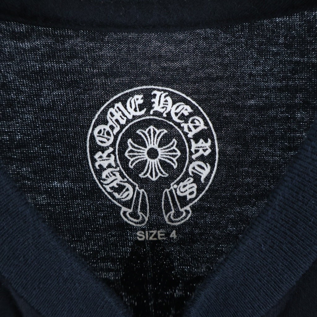 CHROME HEARTS(クロムハーツ) OLD S/S Tee FLORAL オールド ホースシューフローラルクロスプリント 半袖Tシャツ ブラック/レッド キッズ