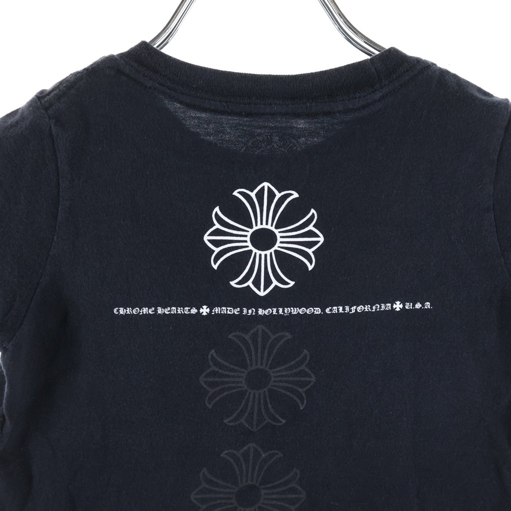 CHROME HEARTS(クロムハーツ) OLD S/S Tee CH PULS オールド CHプラス バックプリント 半袖Tシャツ ブラック キッズ