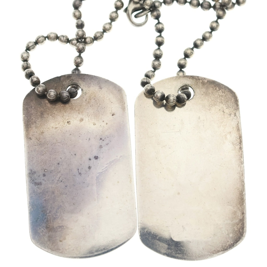 CRAZY PIG(クレイジーピッグ) DOG TAGS ドッグタグ チェーンネックレス シルバー