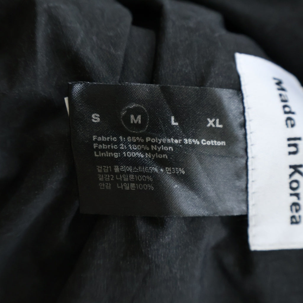 FFFPOSTALSERVICE(トリプルエフポスタルサービス) 26SS Parachute Hooded Wired Jacket パラシュートフーデッドワイヤージャケット FFFPSSS2606 ブラック
