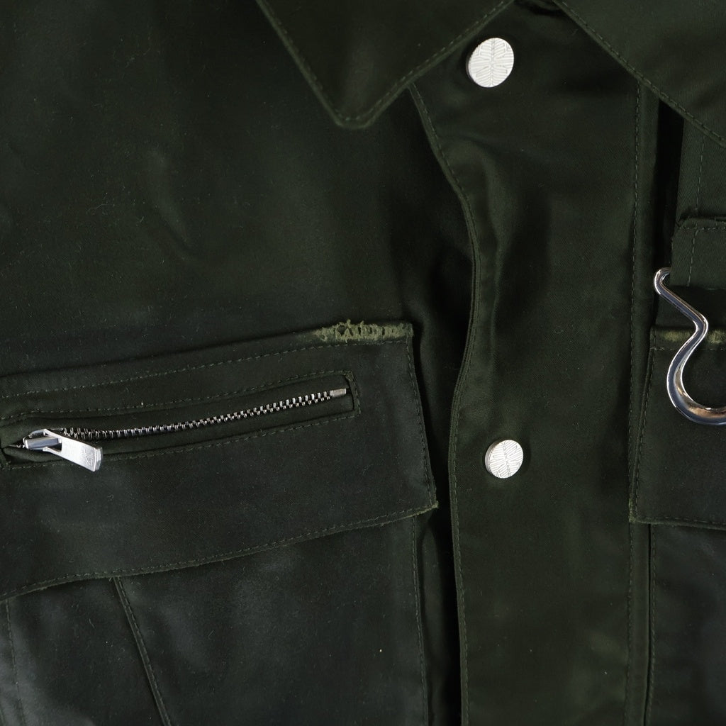 FFFPOSTALSERVICE(トリプルエフポスタルサービス) 26SS FF Bunker Jacket リフレクターテープワックスバンカージャケット FFFPSSS2601 カーキ