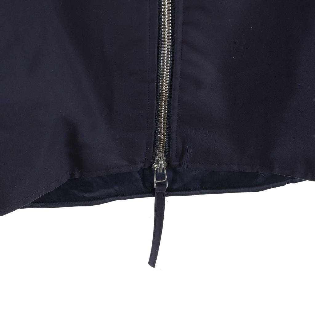 FFFPOSTALSERVICE(トリプルエフポスタルサービス) 26SS Darted Kalf Vest ダーツジップデザインオーバーサイズベスト ジャケット FFFPSSS2612 バイオレットパープル