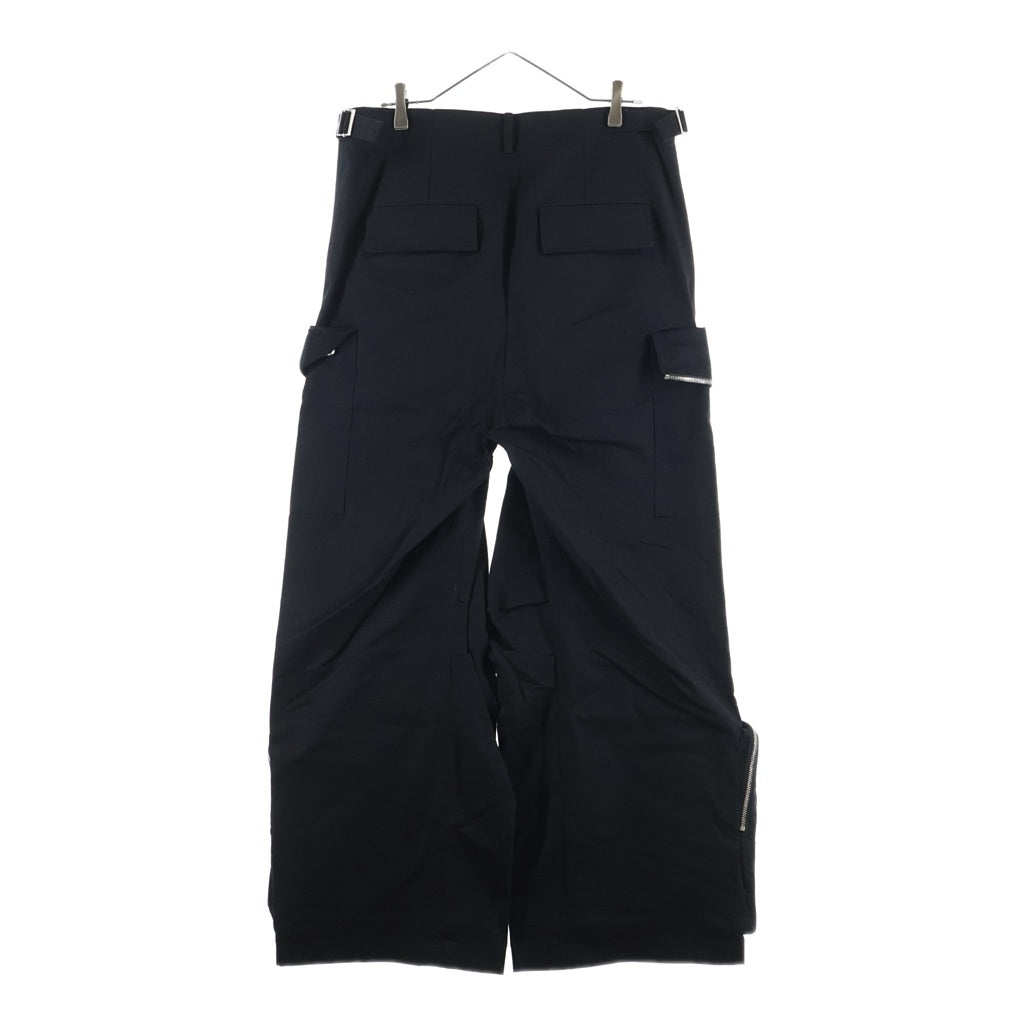 FFFPOSTALSERVICE(トリプルエフポスタルサービス) 26SS Engineer Cargo Trousers エンジニアカーゴトラウザーズワイドパンツ FFFPSSS2624 ブラック