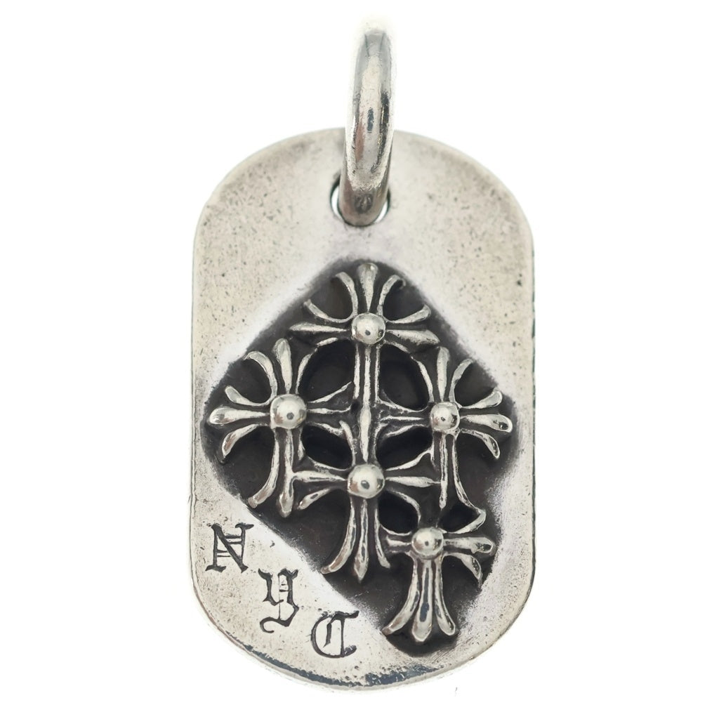 CHROME HEARTS(クロムハーツ) RAISED DOGTAG レイズドドッグタグ チャーム シルバー
