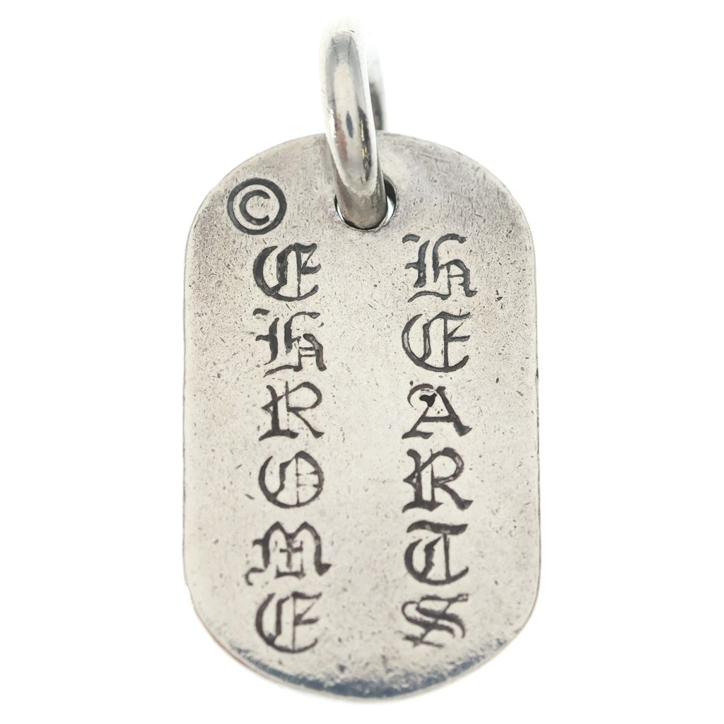 CHROME HEARTS(クロムハーツ) RAISED DOGTAG レイズドドッグタグ チャーム シルバー