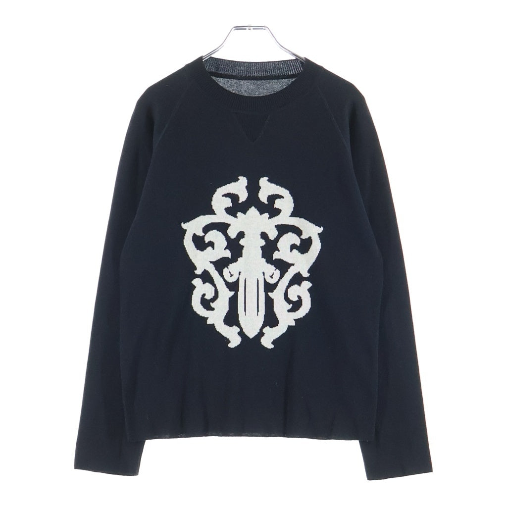 CHROME HEARTS(クロムハーツ) ×LUCIEN PELLAT-FINET ルシアンペラフィネ ヴァインダガーカシミヤニットセーター ブラック レディース