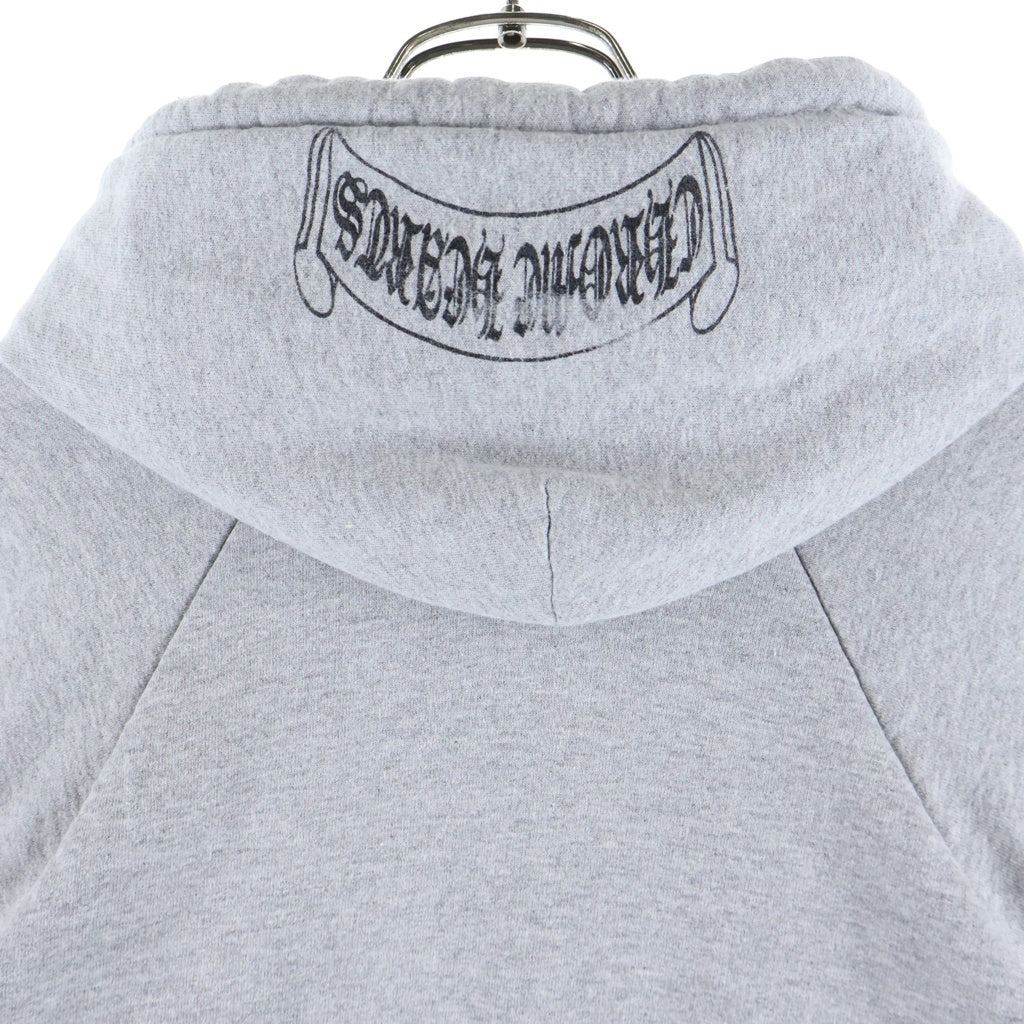 CHROME HEARTS(クロムハーツ) OLD CAMBER オールド バックスクロール裏地サーマルプルオーバーフーディーパーカー グレー