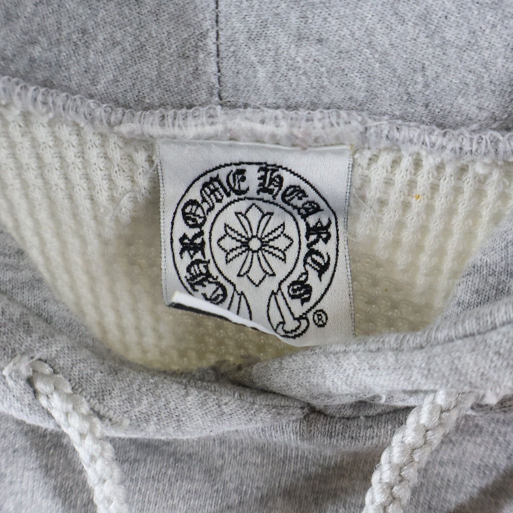 CHROME HEARTS(クロムハーツ) OLD CAMBER オールド バックスクロール裏地サーマルプルオーバーフーディーパーカー グレー