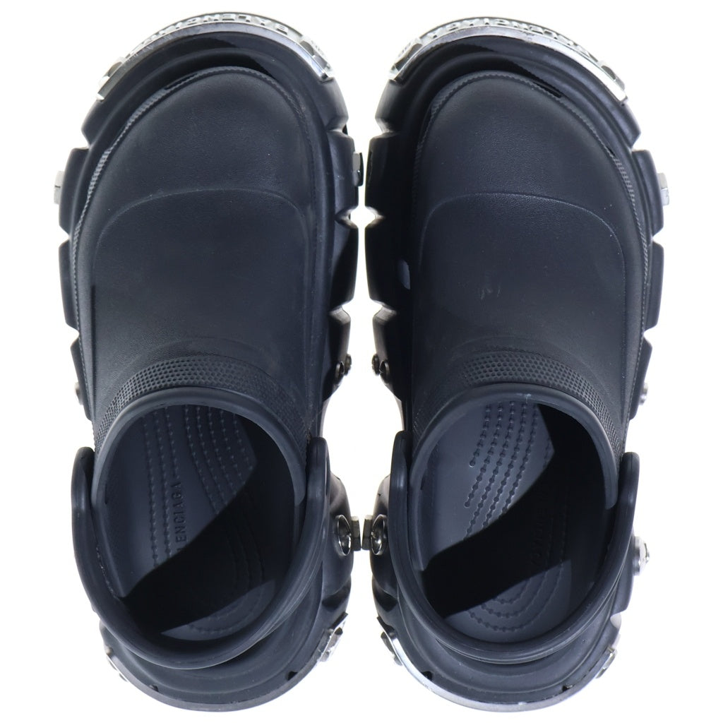 BALENCIAGA(バレンシアガ) 22SS×crocs HARD CROCS クロックス ハードクロックス プラットフォームスタッズ ミュールサンダル ブラック