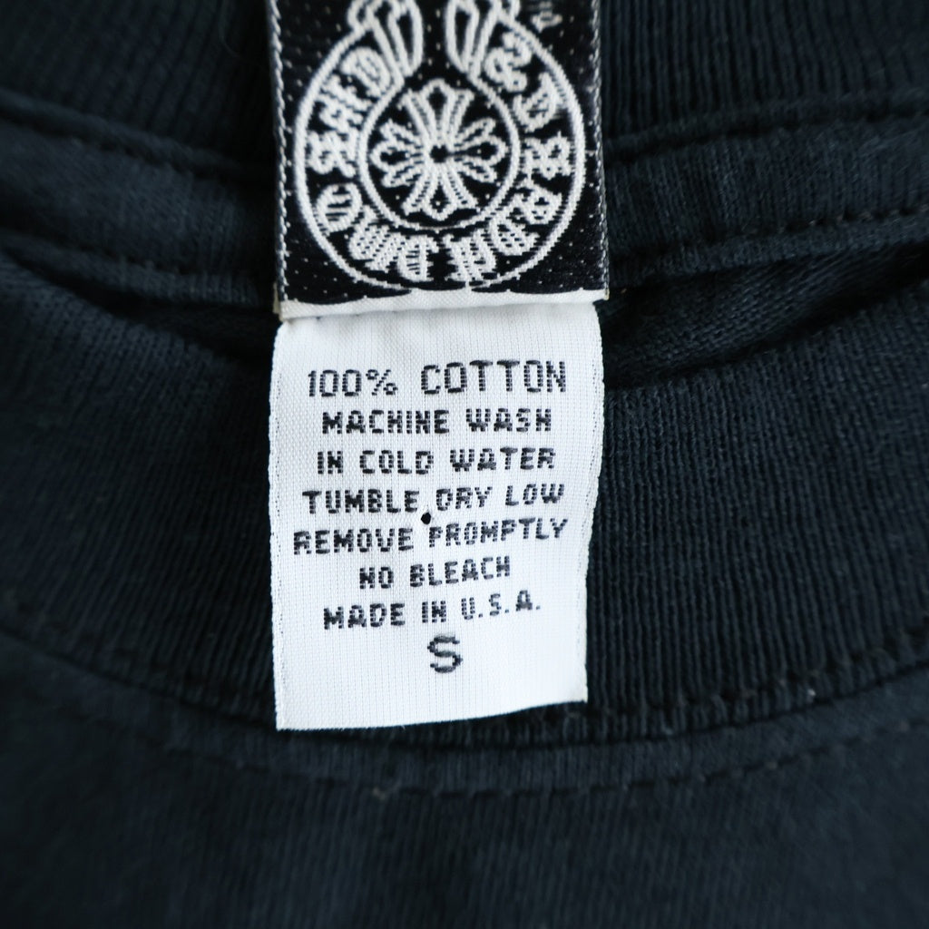 CHROME HEARTS(クロムハーツ) OLD L/S Tee オールド ヴァインダガースクロールラベルプリント 長袖Tシャツ キッズ ブラック レディース