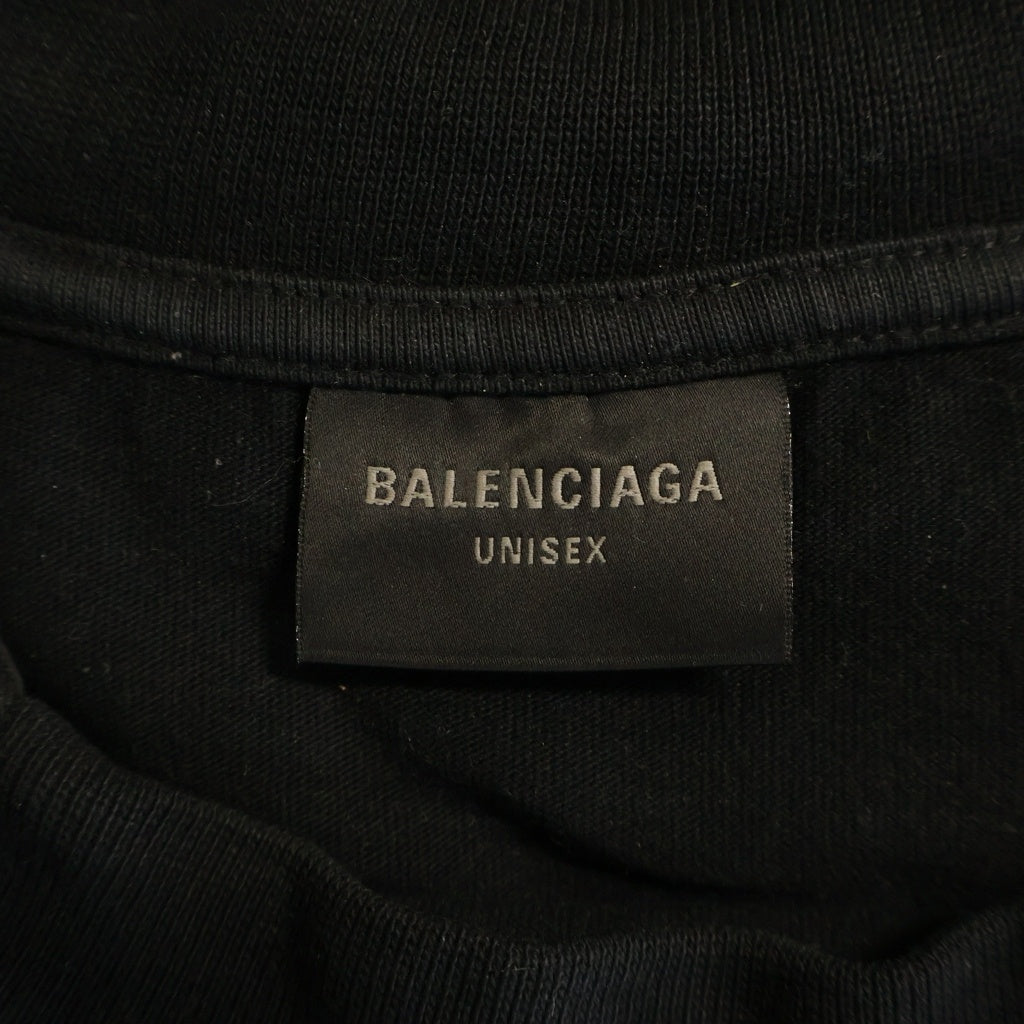 BALENCIAGA(バレンシアガ) 24SS PARIS SOCCER サッカーシリーズ テクニカルジャージー長袖Tシャツ 778972 TPVR5 ブラック