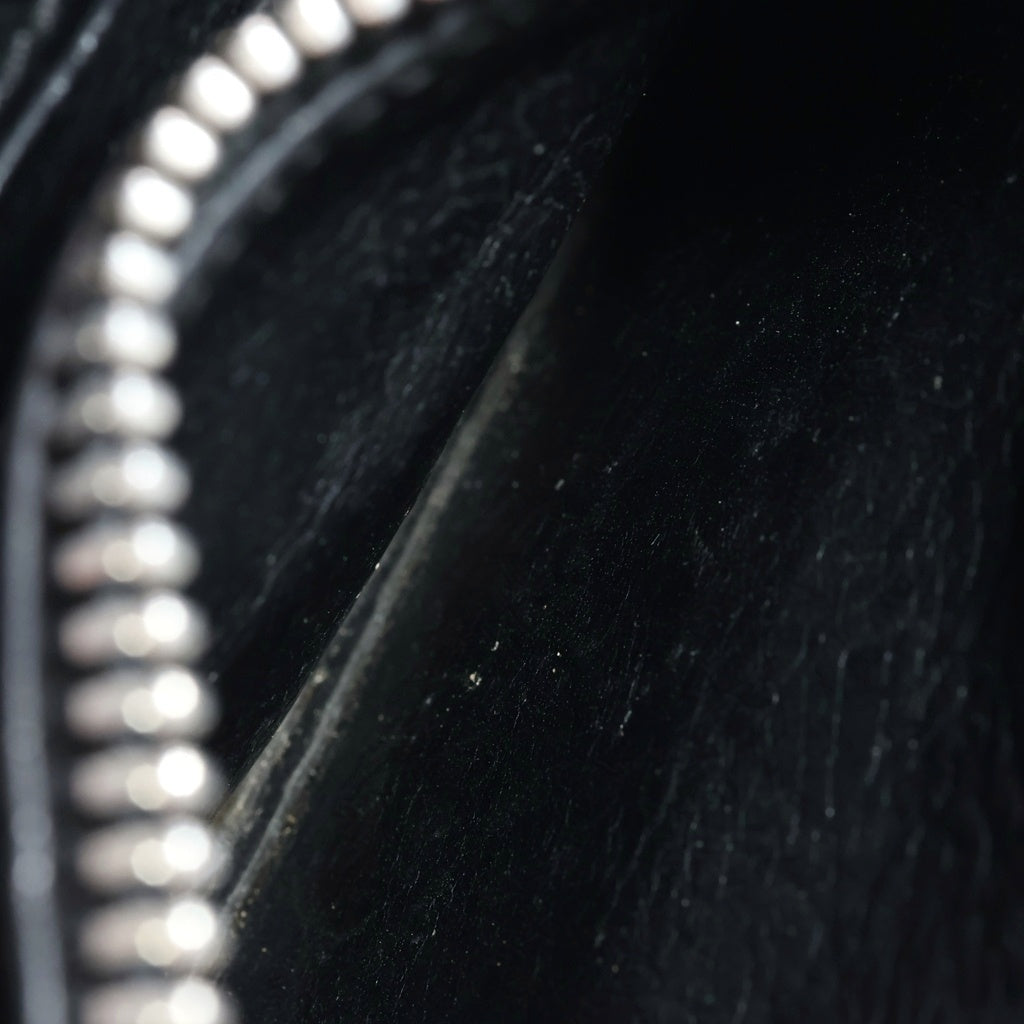 CHROME HEARTS(クロムハーツ) OLD 初期 コノリーレザー ショルダーミニウォレット 革紐付きウォレット 財布 ブラック レディース
