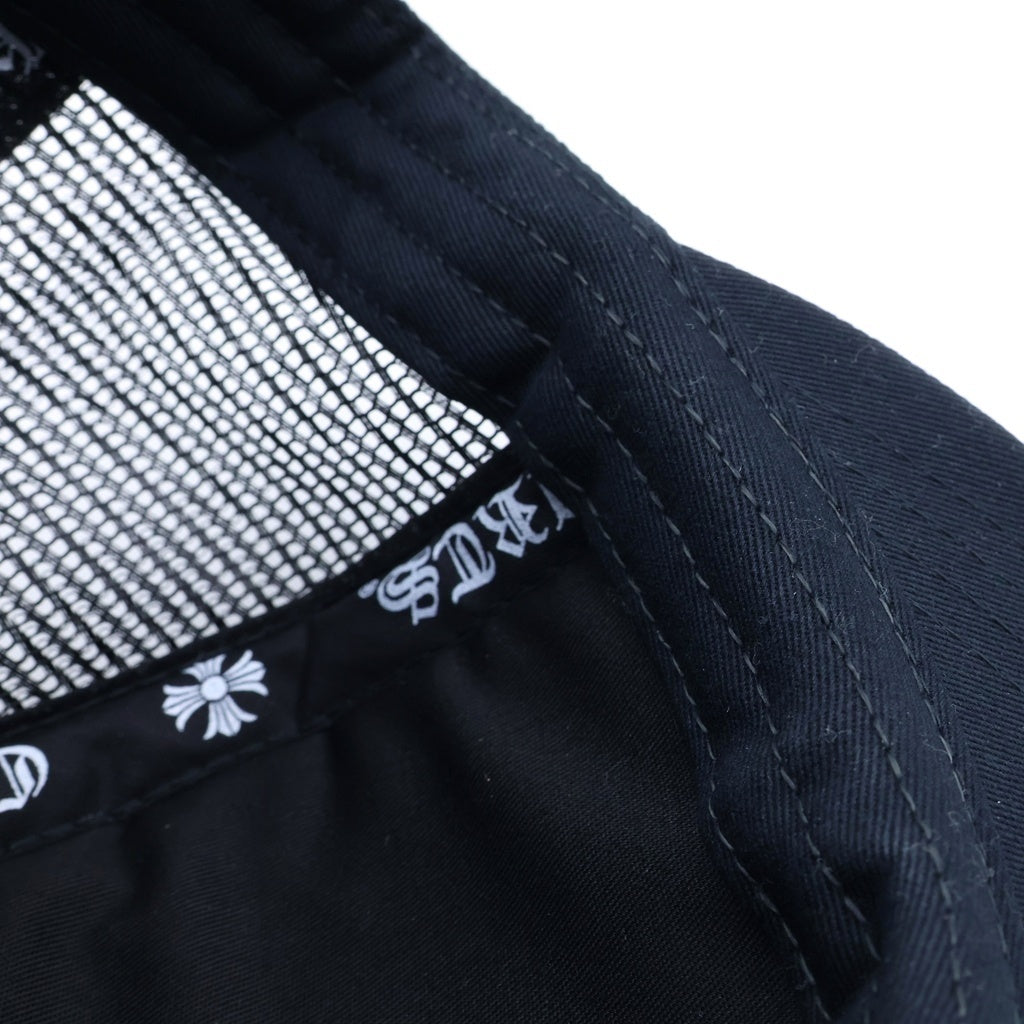 CHROME HEARTS(クロムハーツ) TRUCKER CAP トラッカーキャップ 3セメタリーレザーパッチメッシュキャップ 帽子 ブラック/ピンク
