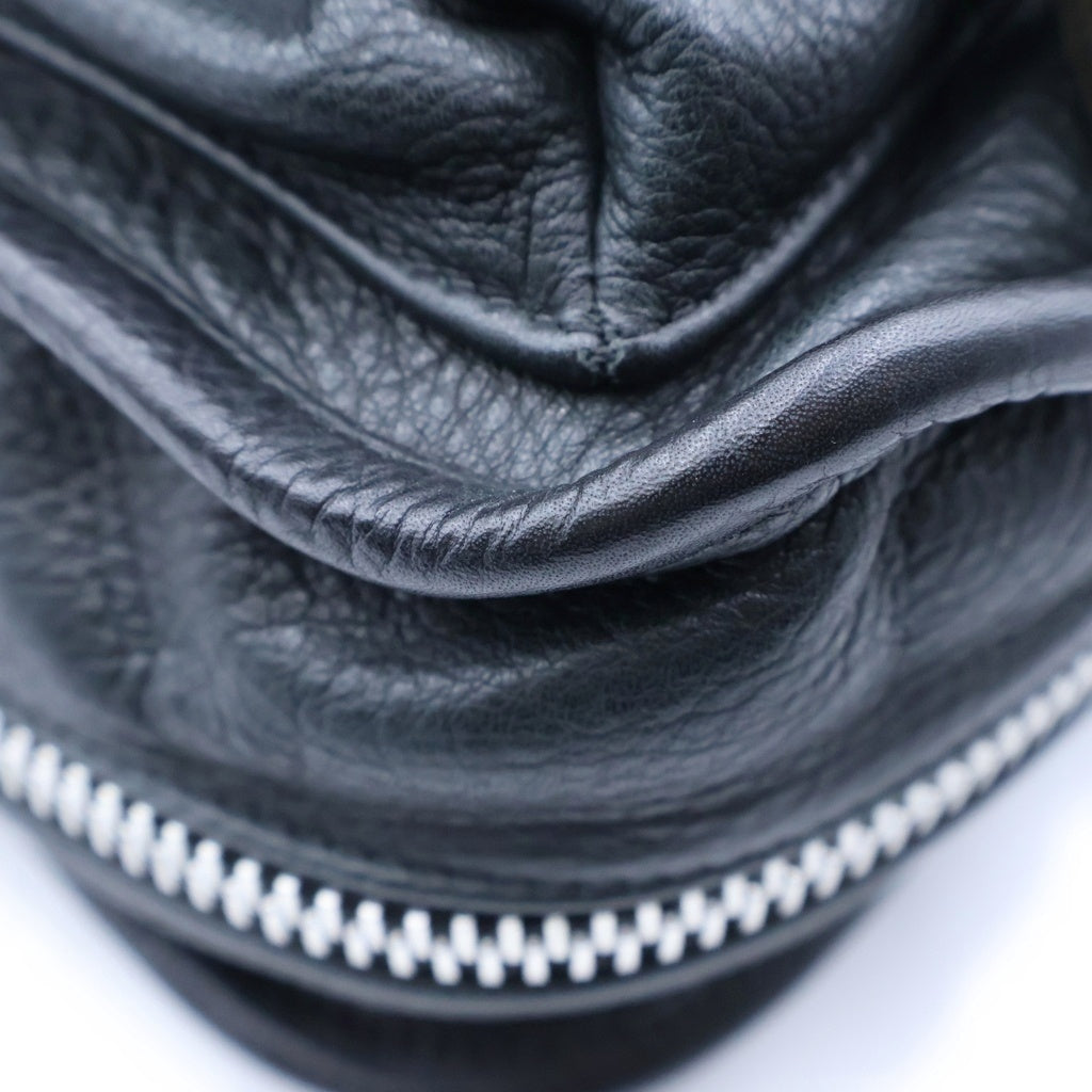 CHROME HEARTS(クロムハーツ) GUNSLINGER ガンスリンガーストラップレザーショルダーバッグ ブラック/シルバー
