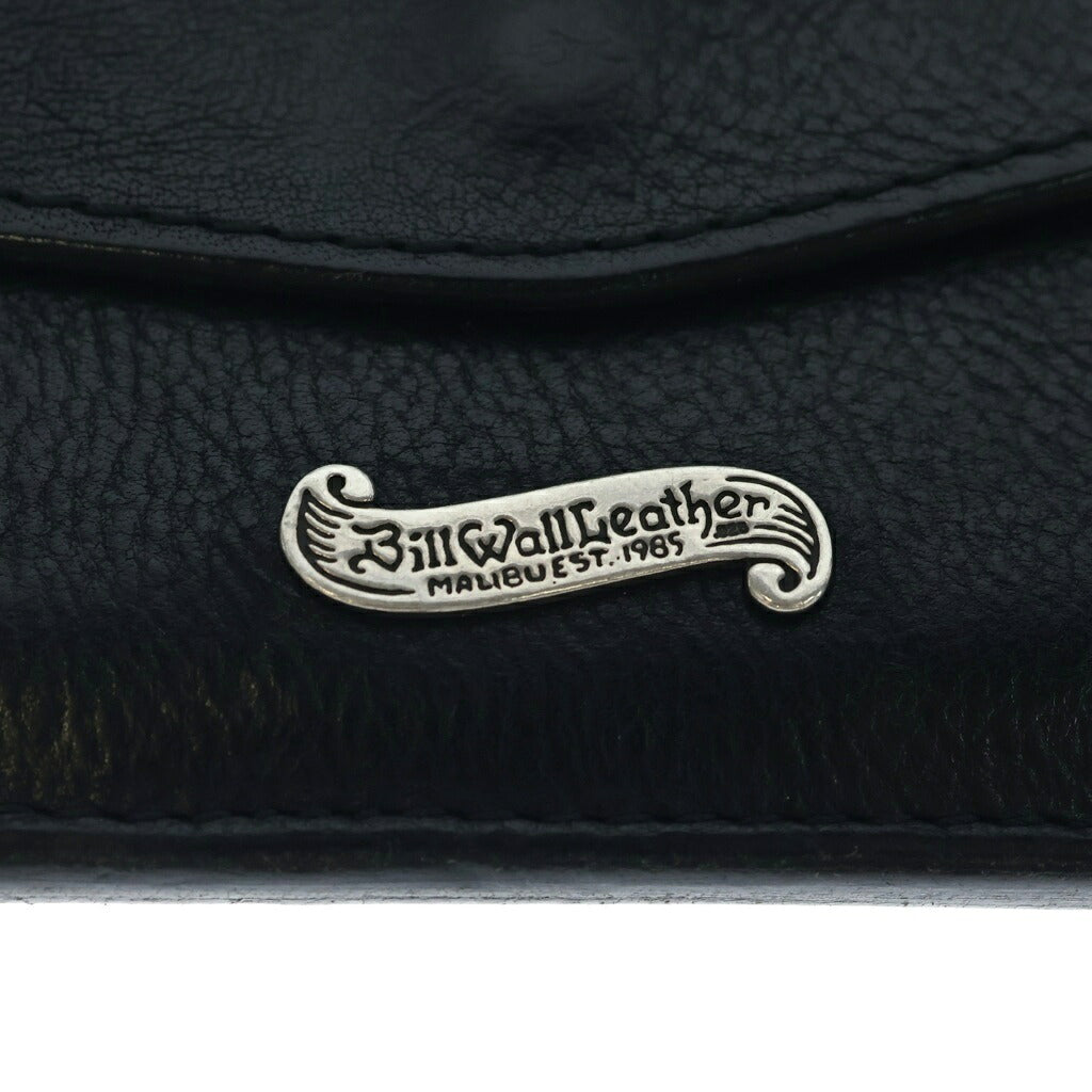 Bill Wall Leather/BWL(ビルウォールレザー) ×Vintage Works コンパクト シボレザー ジップウォレット ブラック