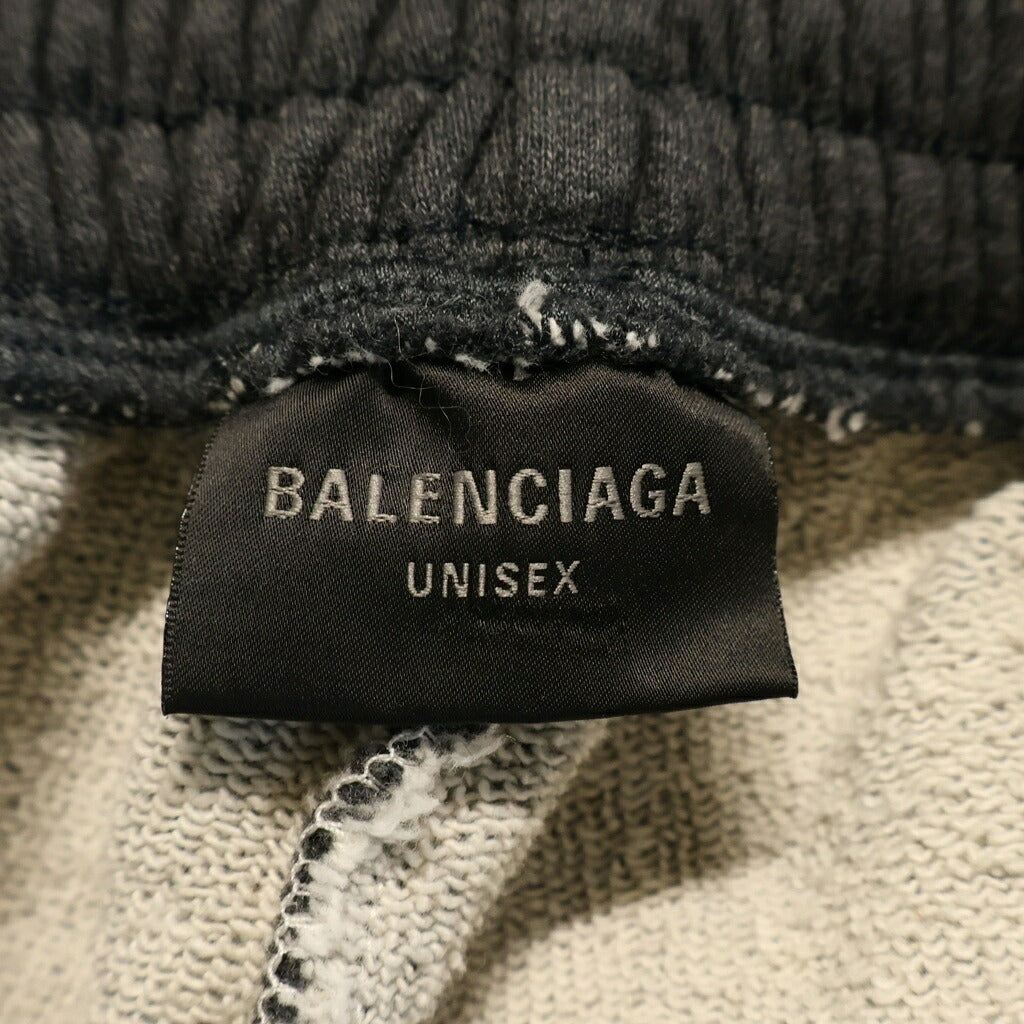 BALENCIAGA(バレンシアガ) 23AW Stencil Type Hybrid Baggy Pants ハイブリッドバギースウェットデニムパンツ 783697 THW25 ブルー/グレー