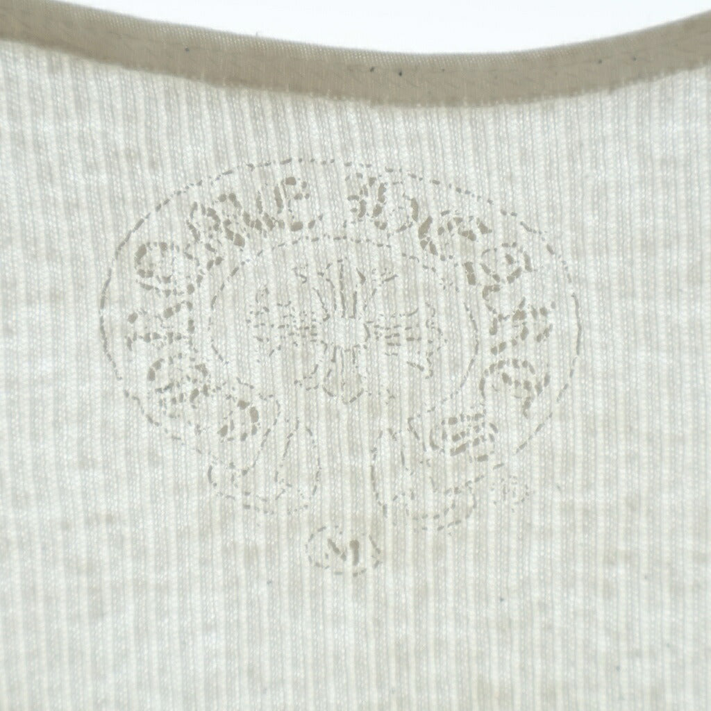 CHROME HEARTS(クロムハーツ) SCRL LOGO TANK スクロールUSAロゴ リブタンクトップ ノースリーブ ホワイト